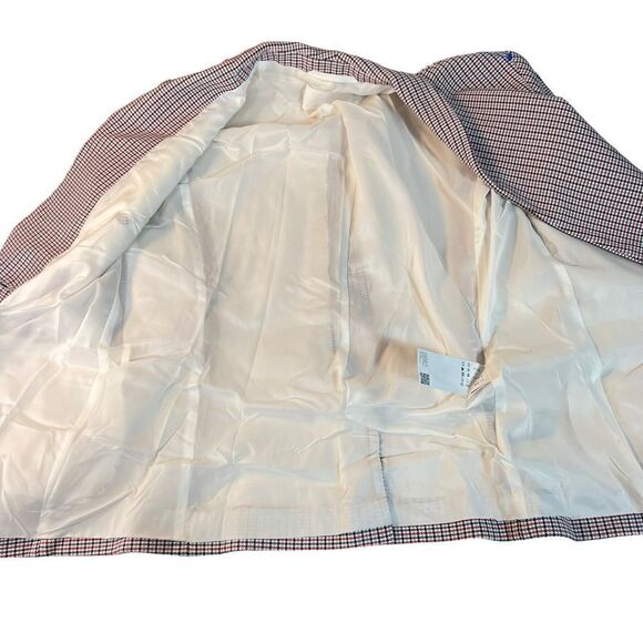 BOSS Career professional Hugo Boss Plaid Wool KANIXA blazer size 6 officewear - Picture 5 of 16